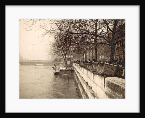 album flooding Paris suburbs in 1910, France by Anonymous