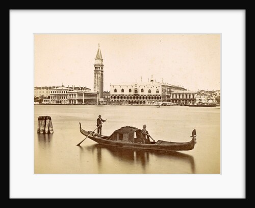 View of the Doge's Palace, Campanile and surrounding buildings in Venice by Carlo Ponti