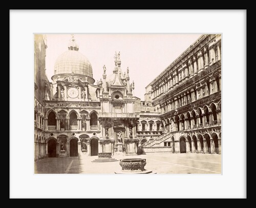 Courtyard of the Doge's Palace in Venice by Carlo Ponti