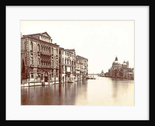 Grand Canal palaces, the Basilica of Santa Maria della Salute and the Fondamente Salute in Venice by Carlo Ponti