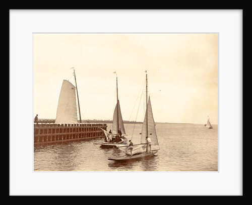 Sailing ships on the water by Anonymous
