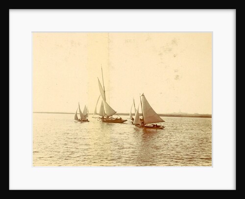 Sailing vessels on the water by Anonymous