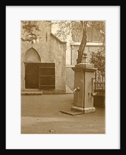 Pump on a church square by Anonymous