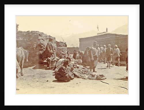 Market in the town of Phari by D.T. Dalton
