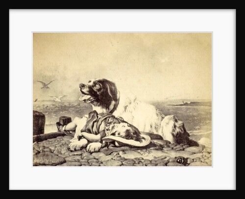 Print of a painting by Edwin Henry Landseer by Anonymous