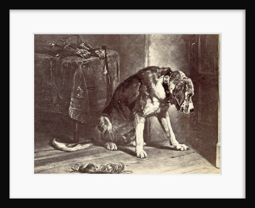 print of a painting by Edwin Henry Landseer by Anonymous