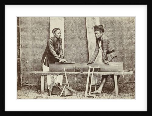 Portrait of a two Indian carpenters by Anonymous