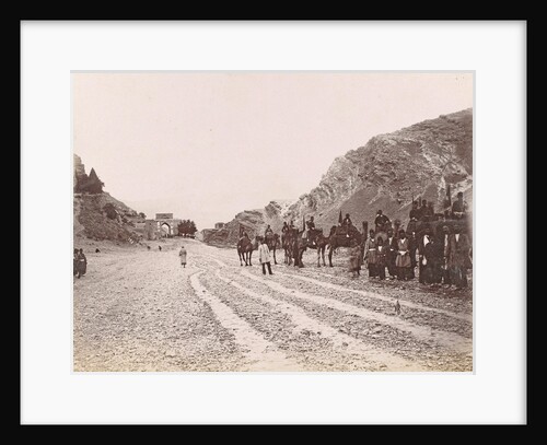Equestrian Society road in the mountains of Persia by Antoine Sevruguin