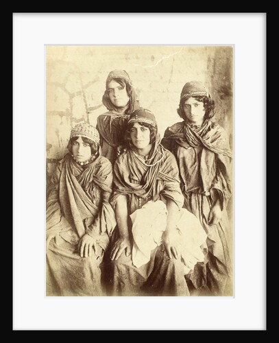 Portrait of four young Kurdish women by Antoine Sevruguin
