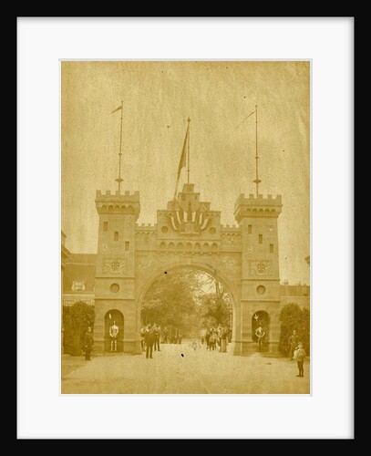 Triumphal arch near the Groote Houtbrug, giving access to den Hout, Haarlem by Anonymous