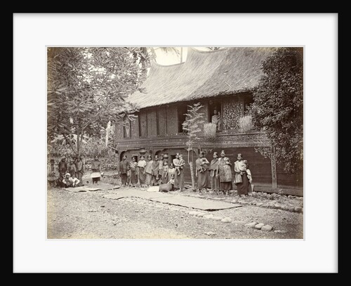 Women with children for a house in Sumatra by Anonymous