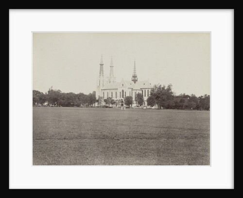 Roman Catholic Church on the Waterlooplein in Weltevreden with lawn sure by Anonymous