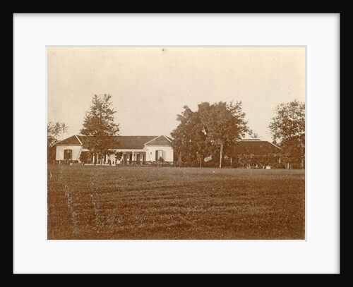 Villa with a lawn before in the Dutch East Indies by Anonymous