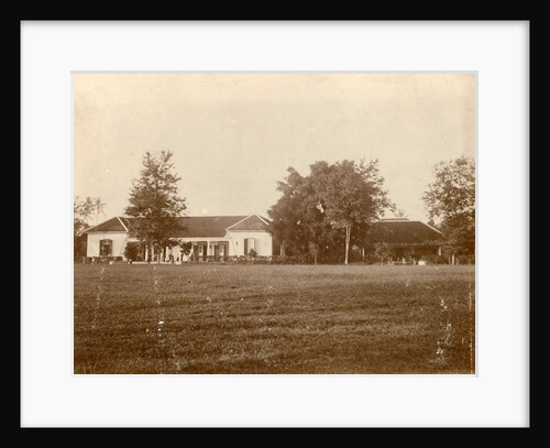 Villa with a lawn in the Dutch East Indies, Indonesia by Anonymous