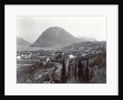 View of Lugano and the Monte Salvatore by Gebrüder Wehrli