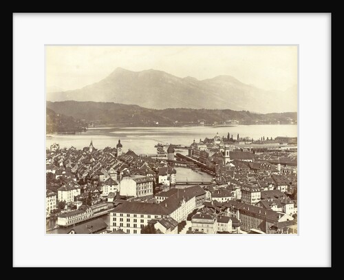View of Lucerne and the Lake Lucerne by Giorgio Sommer