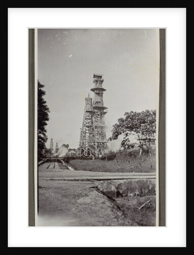 Derricks with rails by Anonymous