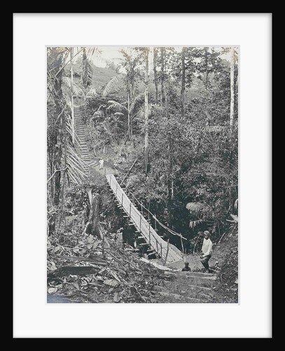 Sumatra indonesia, suspension bridge at Gunung Rintel by Carl J. Kleingrothe