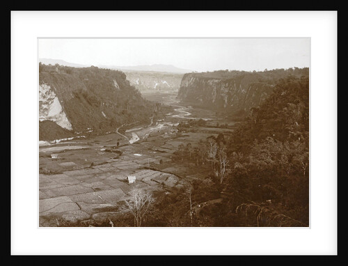 Sumatra indonesia face on fields at Karbouwengat, Fort de Cock by Christiaan Benjamin Nieuwenhuis
