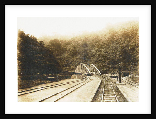 Sumatra indonesia, Anai Gorge with railway bridge by Anonymous