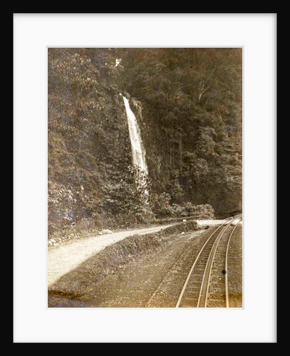Sumatra indonesia, Anai Gorge from train with railway by Anonymous