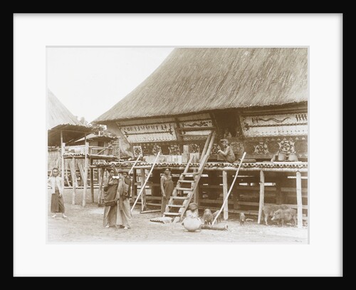 Sumatra indonesia, Kampong Batak house by Christiaan Benjamin Nieuwenhuis