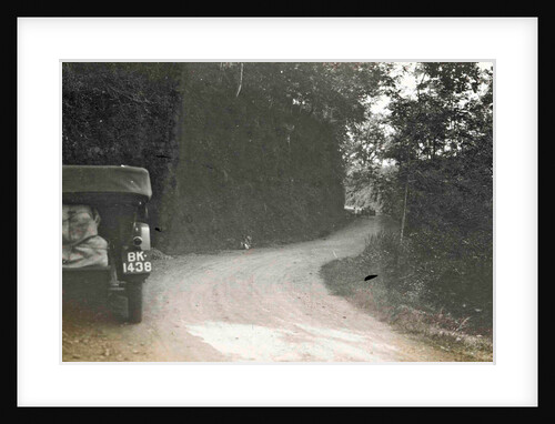 Priangan, cars on the road past the Tji Sokan, Indonesia by Anonymous