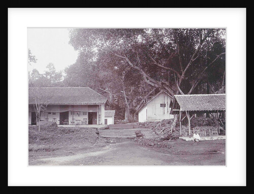 Java, Indonesia Tjipanas in Garut, huts by Anonymous
