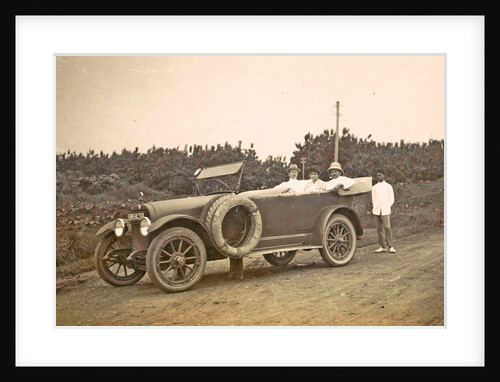 Sumatra, car and group in Two Rivers, Indonesia by Anonymous