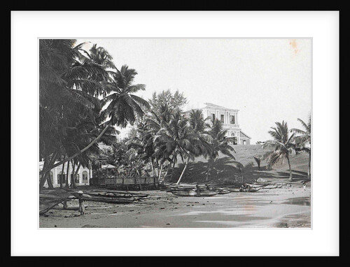 Ceylon in Colombo beach with boats and villas, Sri Lanka by Anonymous