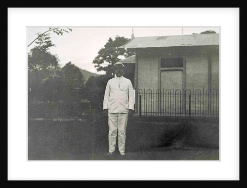 Sabang portrait Mr. Herman on yard, Indonesia by Anonymous