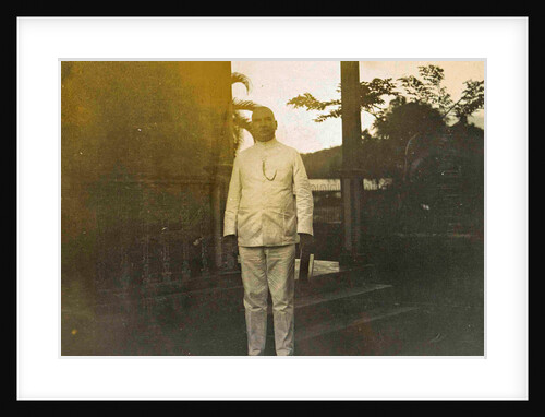 Sabang portrait Mr. Herman on yard, Indonesia by Anonymous