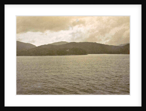 Sabang lake with mountains, Indonesia by Anonymous
