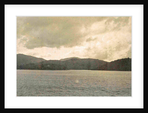 Sabang lake with mountains, Indonesia by Anonymous