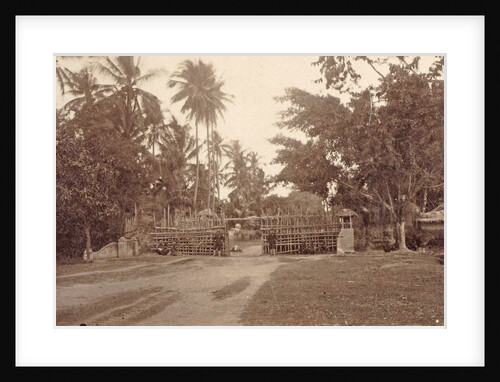 Dutch East Indies, indonesia, western gate of Hataram during Lombok Expedition 1894 by Anonymous