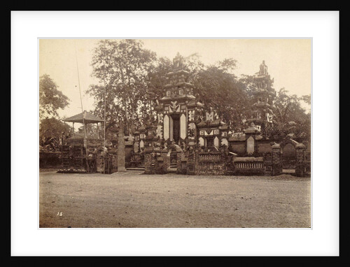 Dutch East Indies, indonesia, Dewatempel at Tjakra Negara during Lombok Expedition 1894 by Anonymous