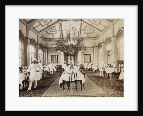 Africa, Royal Hotel dining room interior in Durban Natal, South Africa by Anonymous