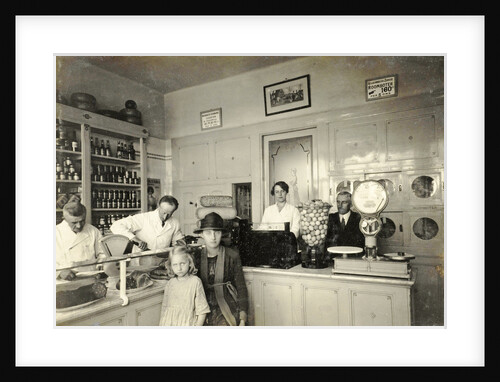 interior of the store in dairy and meat products from W van Drielst by Anonymous