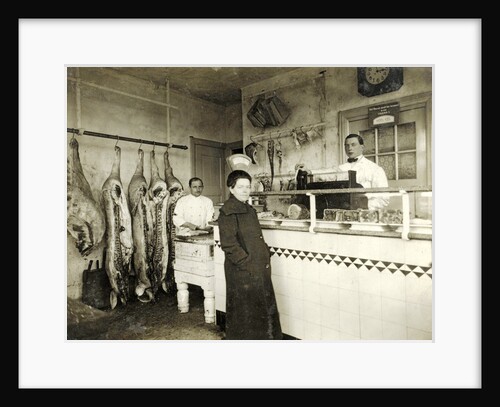 Interior of the butchery of A. Velzeboer, Meeuwenlaan 185, Amsterdam by Anonymous