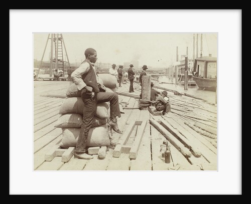 Docker on the quay of New Orleans USA by George François Mugnier