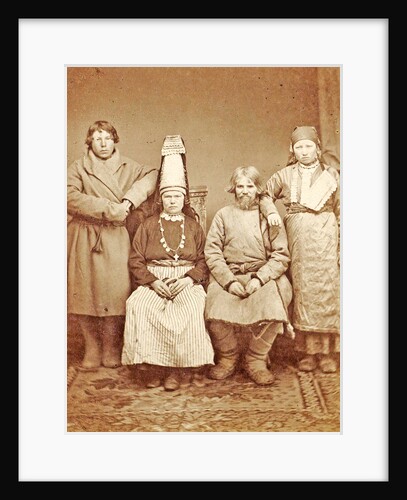 Group portrait of a Russian peasant family Russia by Anonymous