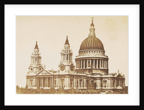 Exterior of St Paul's Cathedral in London UK by F.G.O. Stuart
