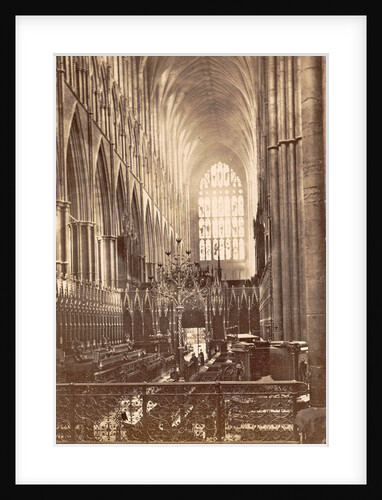 Interior of Westminster Abbey in London UK by F.G.O. Stuart