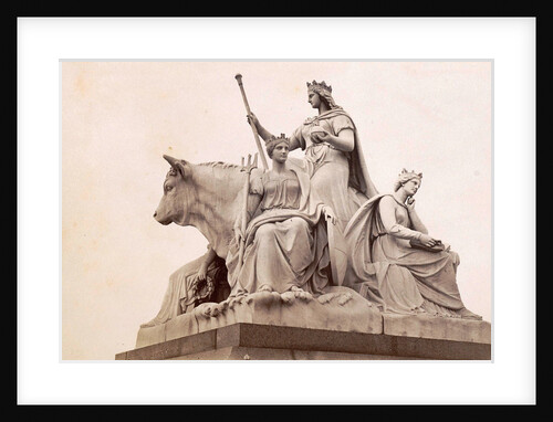 Group at the foot of the Albert Memorial in London: Europe by F.G.O. Stuart
