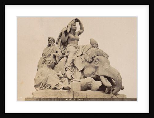 Picture Group at the foot of the Albert Memorial in London UK: Asia by F.G.O. Stuart