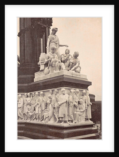 Picture Group at the foot of the Albert Memorial in London UK: engineering by Anonymous