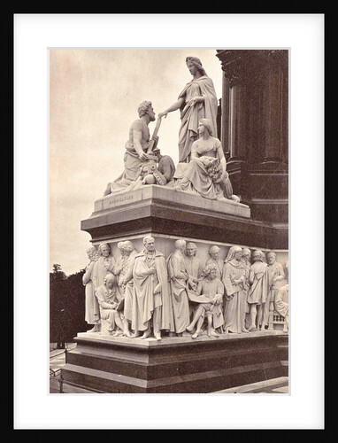 Picture Group at the foot of the Albert Memorial in London UK: agriculture by Anonymous
