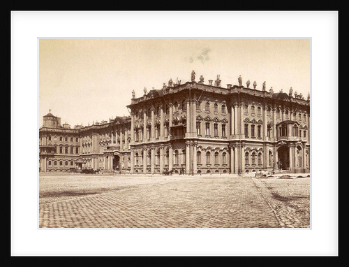 Southeastern facade of the Winter Palace in St. Petersburg square in front Russia by Anonymous