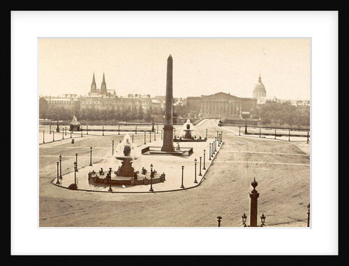 Place de la Concorde in Paris, France, in the middle an Egyptian obelisk and fountains by Anonymous