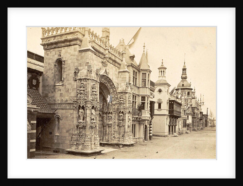 Pavilions on Rue des Nations at the World Exhibition in Paris, France in 1889 by Anonymous